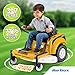 Kid Trax 12V Zero Turn Lawn Mower Tractor Toy - Riding Lawn Mower, Outdoor Toys, Kids Electric Car, Ride On Tractor, Dual Handle, Twist and Turn, Speed to 3MPH, Max Weight of 77lbs, Age 3-7, Yellow