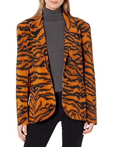 Norma Kamali Women's Blazer, Tiger, XXS/32