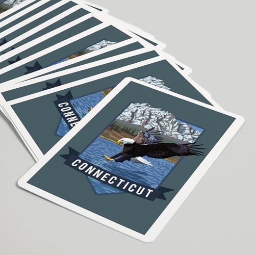 Baraja de Poker Connecticut Eagle Fishing 52 cartas miniatura 5