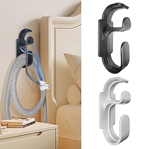 Aifeedi CPAP Hose Holder for Bed, 2 Pack CPAP Hook CPAP Hose Hanger with Anti-Unhook Feature, CPAP Mask Hook & CPAP Tubing Holder, CPAP Supplies Prevents Hose Tangle for Better Sleep