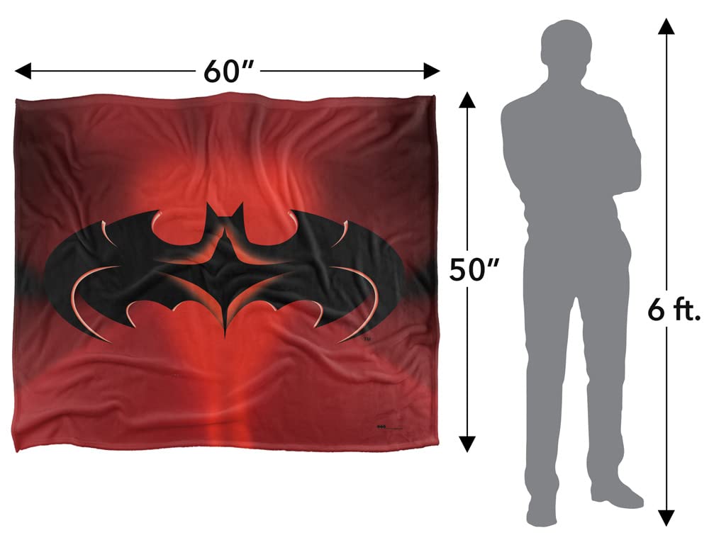 Logo Batman, poster blacklight en velours floqué, super-héros de dessins animés DC Comics des années 90 - France Logo Batman, poster blacklight en velours floqué, super-héros de dessins animés DC Comics des années 90 - France