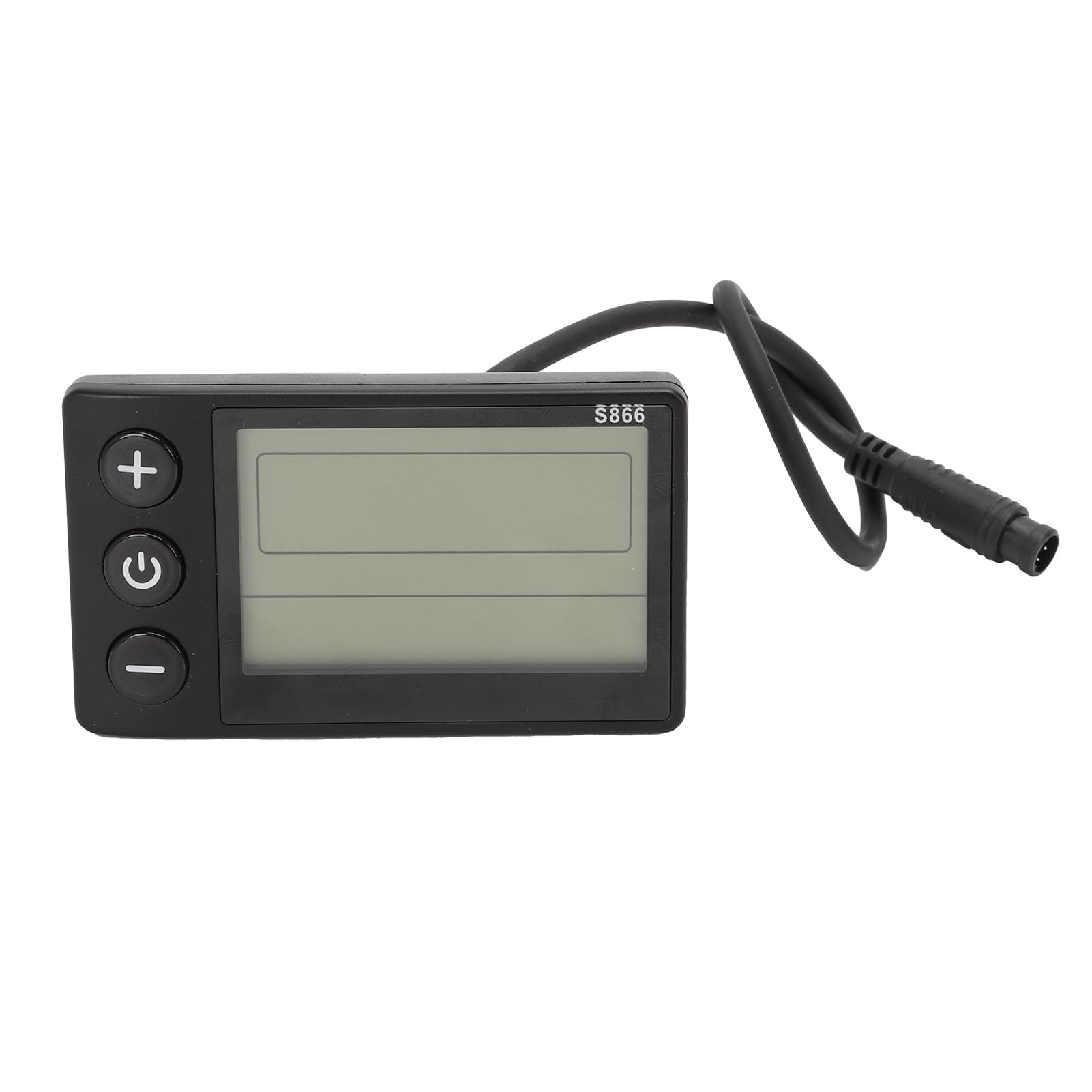 Display LCD per Bici Elettrica, Pannello di Controllo S866 con Contorno Impermeabile a 6 Pin per Modifica Scooter, Computer di Guida con Schermo Grande, Manubrio Universale da 22,2 Mm
