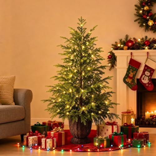Prelit Christmas Tree with Warm Lights 3ft Small Christmas Tree with Lights - image 6