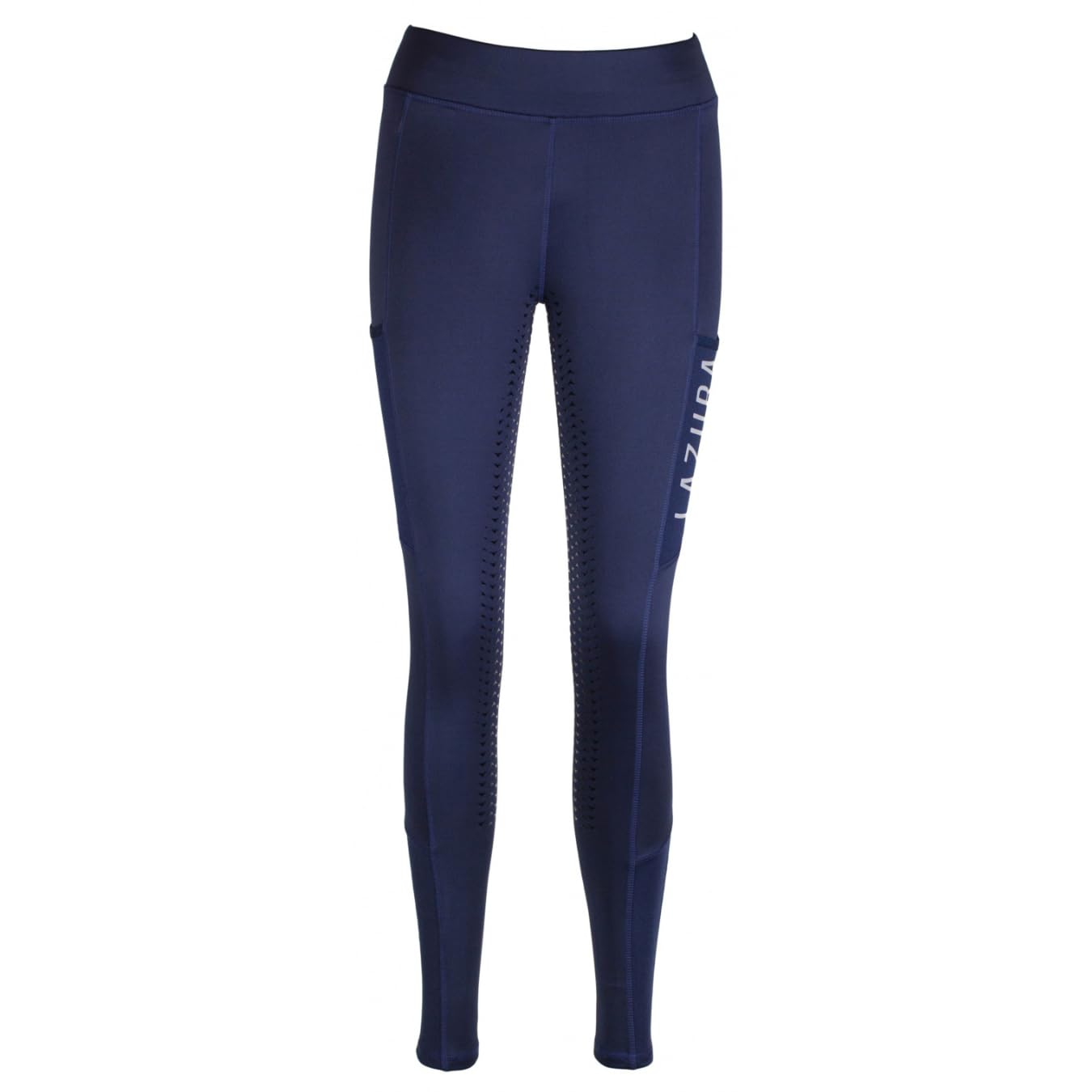 Lazura - Reitleggings für Damen & Mädchen Emilia | Vollbesatz aus Silikon | Vollbesatzreithose mit 2 seitlichen Handytaschen | Reithose in fünf Farben | Reitbekleidung in Größe 116-176 & 34-46