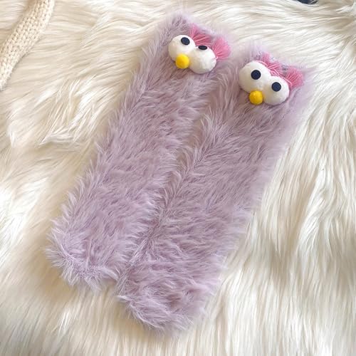 Image of TFTSR Crazy Funny Fuzzy Silly Socks for Kids Women,Girls Fluffy Slipper Novelty Fun Socks,Boy Men Cute Cozy Soft Animal Socks