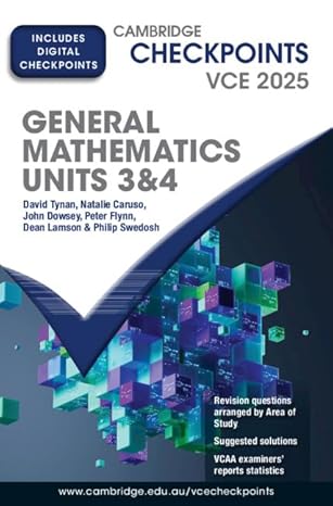 Cambridge Checkpoints VCE General Mathematics Units 3&4 2025-Wow! eBook