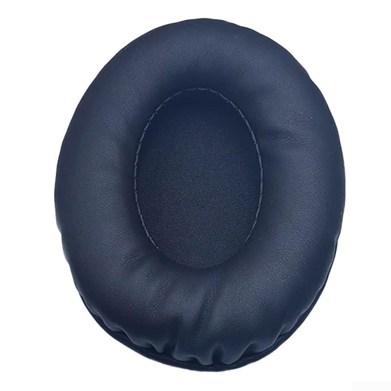 Smarbettiy Almohadillas ovaladas de repuesto para los oídos, almohadillas de piel de esponja en color negro, compatibles con fundas de auriculares de 60 x 70 a 90 x 110 para mayor comodidad y (75 x 95