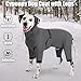Cyponpy Hundemantel mit Beinen Wintermantel Hund Wasserdicht Warm Hundepullover Fleece Hundejacke Reflektierend Reißverschluss Winterjacke Hund Hunderegenmantel Wasserdicht Kleine Mittelgross Hunde