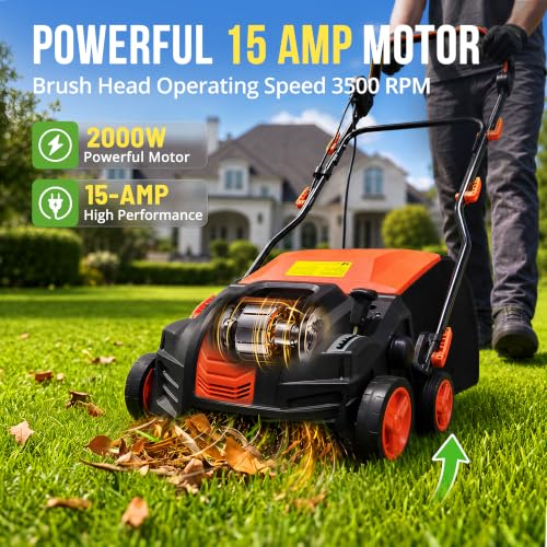 Image of Aspiron 16 inch Artificial Turf Sweeper 15Amp Artificial Turf Vacuum
