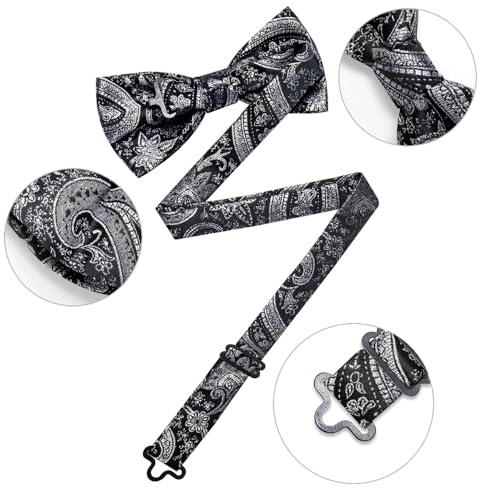 Corbatín Paisley Preanudado para Hombre miniatura 4