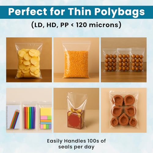 Image of Delivery Pax 16 Inch Impulse Sealer Machine | Heat Sealing Machine for Food Packets | Packet Sealer for Packaging & Packing | Cover Sealing Machine | Ideal for Home & Light Commercial Use