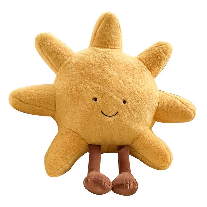 ZIYOUA Soft Plush Toys for Kids, Cute Plushies 20CM, Cuddly Surprise Cartoon Sun Plush Toy for Girls Boys, for Kids Age 4+ (Little Sun)