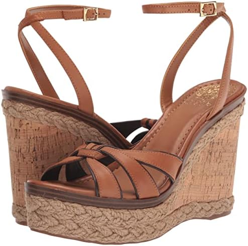Vince Camuto Women's Pelani Wedge Sandal, Golden Walnut, 9 | Image 6