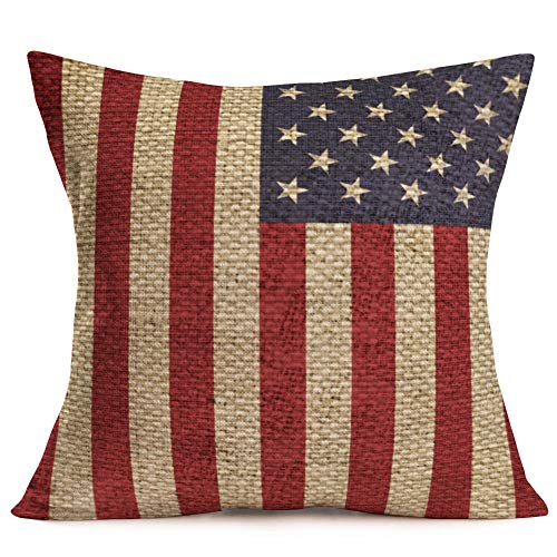 Asminifor-Throw-Pillow-Covers-Patriotic-American-Flag-July-4th-Decor-Throw-Pillow-Covers-Stars-Stripes-Vintage-USA-Flag-Cotton-Linen-Burlap-Pillow-Cases-Cushion-Covers-Square-18-x-18-Inch-VL08 Asminifor Throw Pillow Covers Patriotic American Flag July 4th Decor Throw Pillow Covers Stars Stripes Vintage USA Flag Cotton Linen Burlap Pillow Cases Cushion Covers Square 18 x 18 Inch VL08