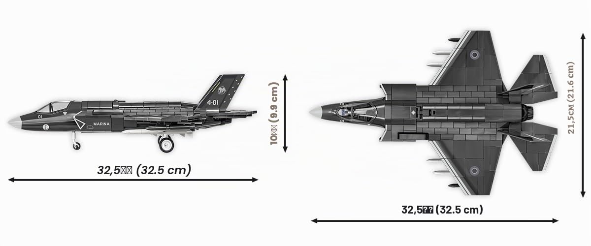 COBI.Bike F-35B STOVL Lightning II, Grau Metallisch