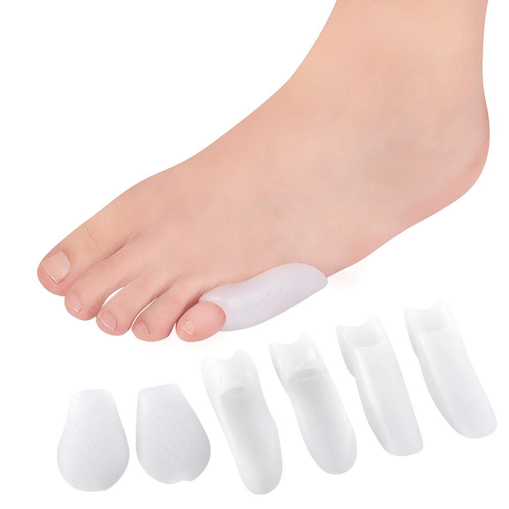 Ymiko Tailor Bunion Corrector Pad, Little Pinky Toe Separator for Pain Relief Gel Pinky Toe Bunion Guard Curled Pinky Toes Calluses Blisters Corns