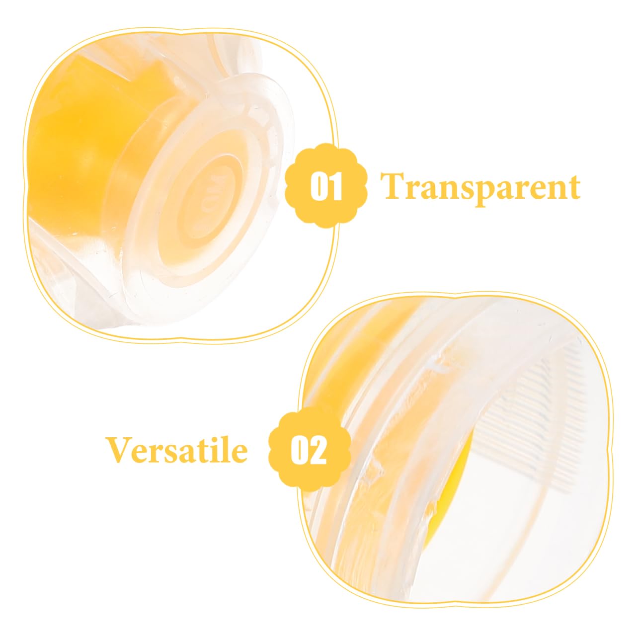 ULTECHNOVO 10Pcs 28Mm Sharp Mouth Silicone Flip Top Bottle Caps with Leak-Proof Valve for Easy Dispensing Jam Sauce Soda Beverage Bottles - Image 4