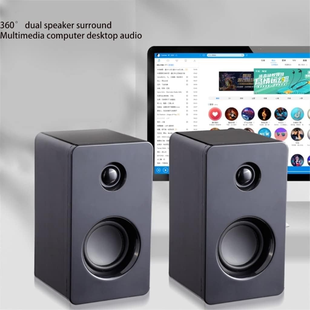 Computer Speakers for Desktop, USB Computer Speaker Laptop Speaker with Stereo Sound & Enhanced Bass Portable Mini Sound Bar for PCs Desktop