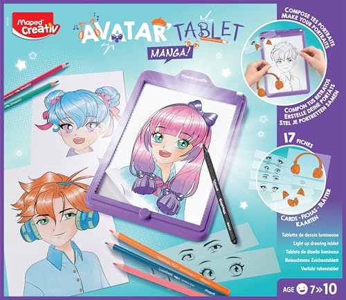 Maped Creativ Avatar'Tablet Manga Luminous Drawing Machine for Composing Manga Portraits to Infinity - Image 2