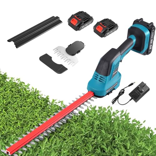 Gxpjycfob Cordless Hedge Trimmer, 21V Electric Hedge Trimmer, 700W Heavy Duty Hedge Cutter for...
