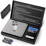 Zulay Digital Gram Scale - Kitchen Scales Digital Weight Grams and Ounces (0.01g/100g) - Digital Pocket Scale For Food, Jewelry, Powder, Herbs & More - Tare Function, Backlit LCD, & Batteries Included