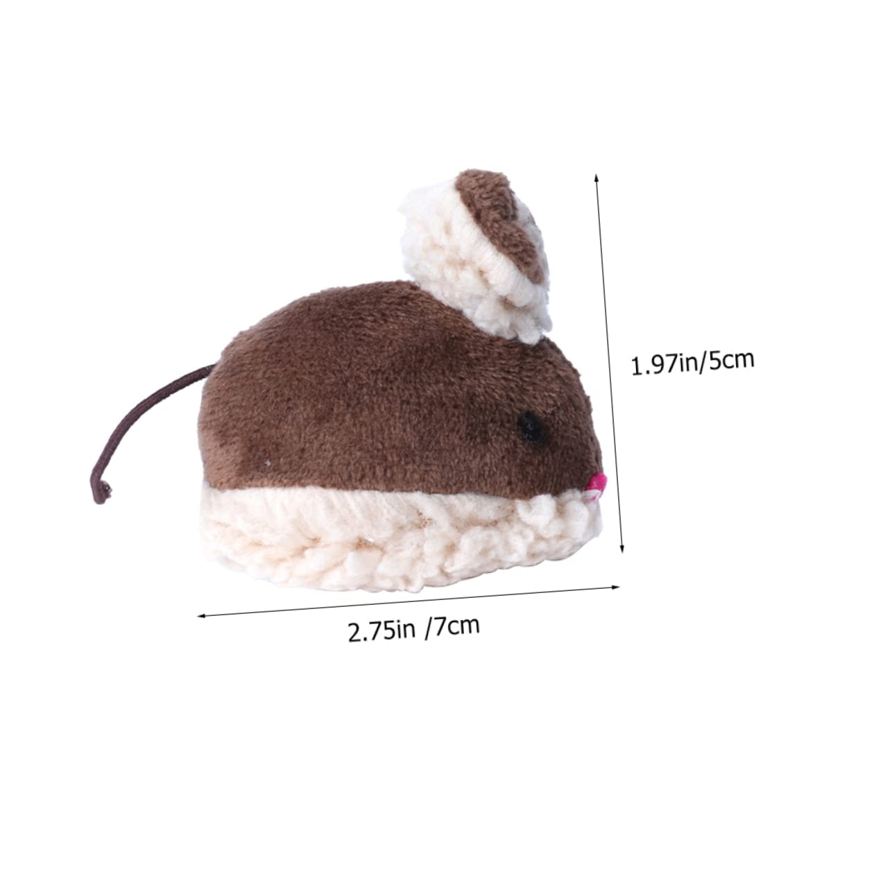VANZACK 16pièces Jouets pour Chats Forme De Souris Jouets Molar Interactifs pour Instinct De Chasse Et Encourager Activité des Chats Intérieur