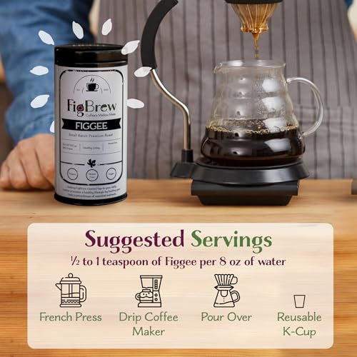 Figbrew 101FGE-03 Superfood Coffee Alternative - Caffeine-Free, Digestion-Friendly Coffee Substitute | Organic & Gluten-Free thumb #6