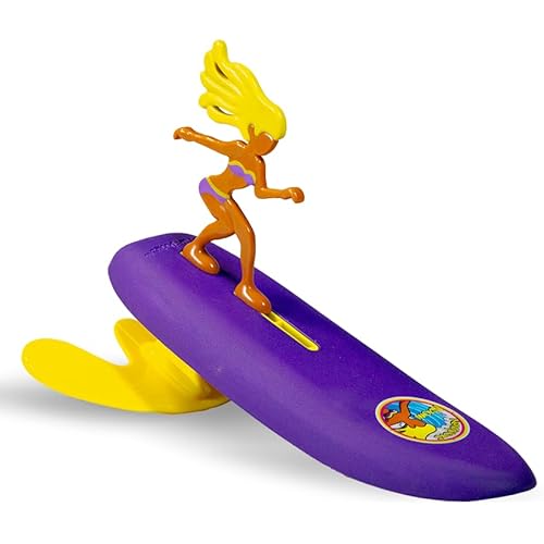 Surfer Dudes Classics Wave Powered Mini-Surfer and Surfboard Toy - Newport Naomi