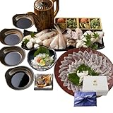 【秋ギフト】【冷凍】泳ぎ活けとらふぐと天然ふぐちりセット (4-5人前)