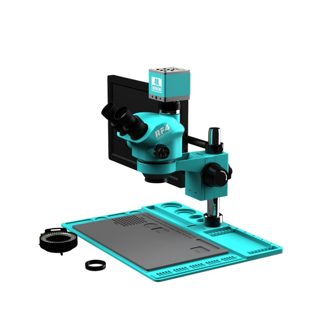 Trinocular Microscope with 4k Monitor and 4K Camera RF4 RF7050TVD2-4KC2-M156 7-50c