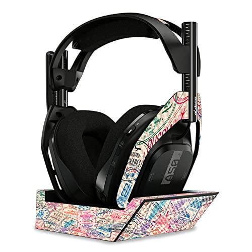 Image of MightySkins Carbon Fiber Skin Compatible with Astro A50 Wireless Headphones + Base Station (Gen 4) - Ive Been Everywhere | Protective, Durable Textured Carbon Fiber Finish | Easy to Apply