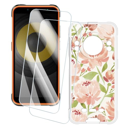 OAGELIM 2�Z�b�g �X�N���[���v���e�N�^�[ + �P�[�X Ulefone Power Armor 16S (5.93 �C���`) �Ƃ̌݊������� �A�[�e�B�X�e�B�b�N�J�X�^���v�����g�J�o�[�Ƌ����K���X�t�B���� �X�N���b�`�h�~ (��)