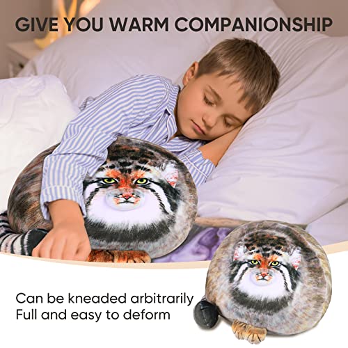 Lchuang 18 Inch Large Cat Plush Body Pillow Soft Kitten Plush Steppe Cat Throw Pillow Doll Pallas Cat Plush Toys Gift For Girls Boys Cute Stuffed Animals #TOP2