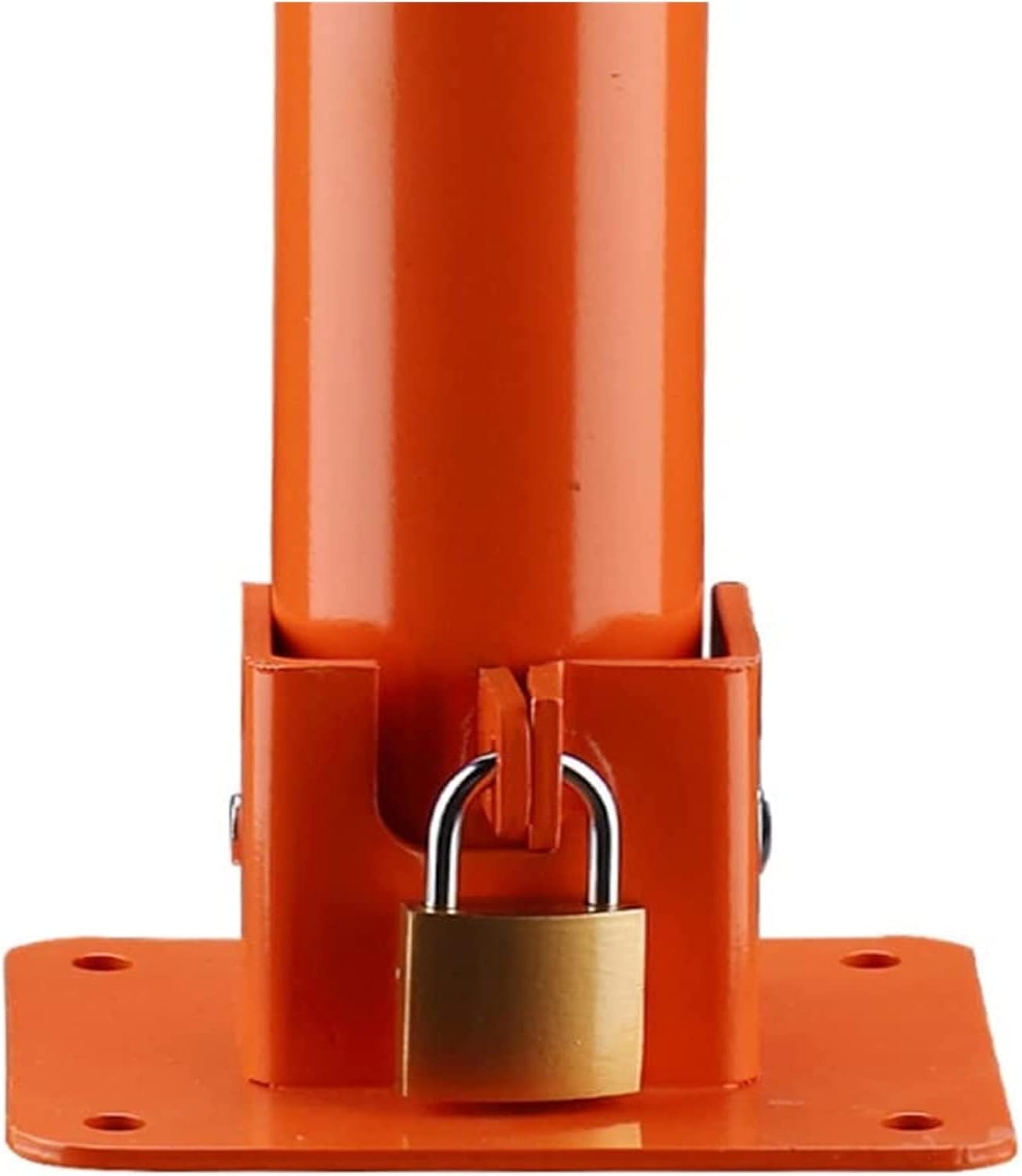 Dissuasore pieghevole per parcheggio con serratura resistente e strisce riflettenti per sicurezza antiruggine e impermeabile (1 confezione da 60 cm x 6 cm)