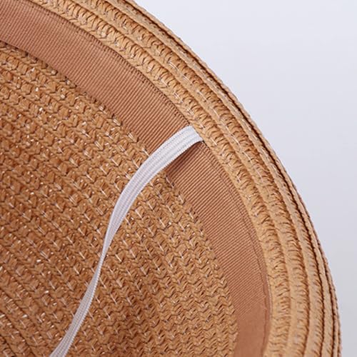 Straw Hat Sunscreen Sunshade Hat/Mini Cute Hat/Summer Beach Hat/Party Hat for Girls Boys 2-8 Years4
