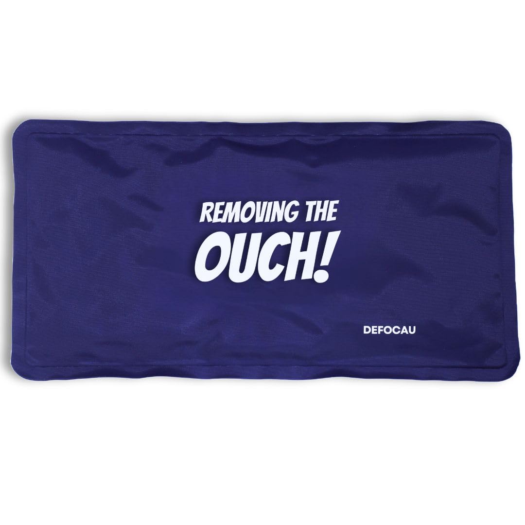 Extra Large Ice Pack for Back Pain – Reusable Hot & Cold Gel Ice Pack for Lower Back, Shoulder & Hip