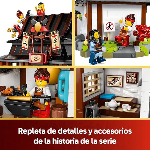 Miniatura 4 de LEGO Ninjago Herrería Cuatro Armas: 15 Aniversario - Casa de Juguete con Minifigura y Tarjetas Coleccionables - Armas Ninja - Regalo Nostálgico para Niños y Adolescentes de 14+ Años y Fans - 71858