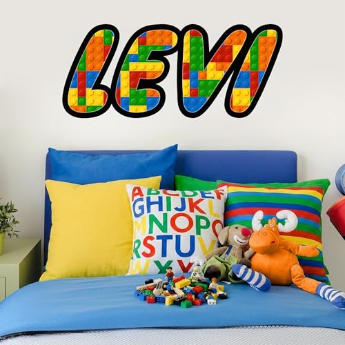 Vinilo Decorativo Nombre Bloques para Habitación Infantil miniatura 4