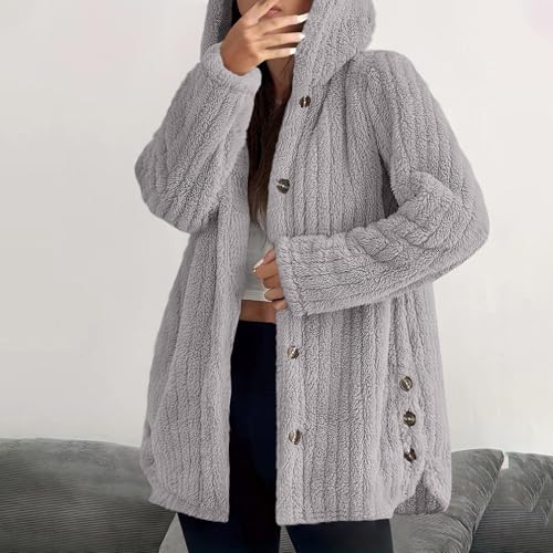 Hoods for Juniors Fall Winter Long Sleeve Thermal Fuzzy Hooded Plain Jacket Hoodies Outfits Women 2025 Fashion Y2K2