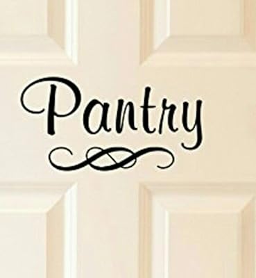 Vinyl Wall Art Decal - Pantry - 9" x 4.6" - Trendy Cute Funny Positive Quote Sticker For Home Kitchen Living Room Restaura...