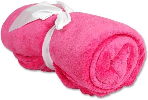 Threadart Super Soft Ultra Plush Fleece Throw Blankets 50"x60" | Fuzzy Soft Cozy Microfiber | Hot Pink