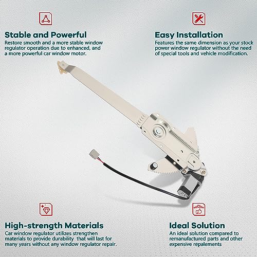 Image of FINDAUTO 741-674 Power Window Regulator for 1981-1996 for Ford for Bronco