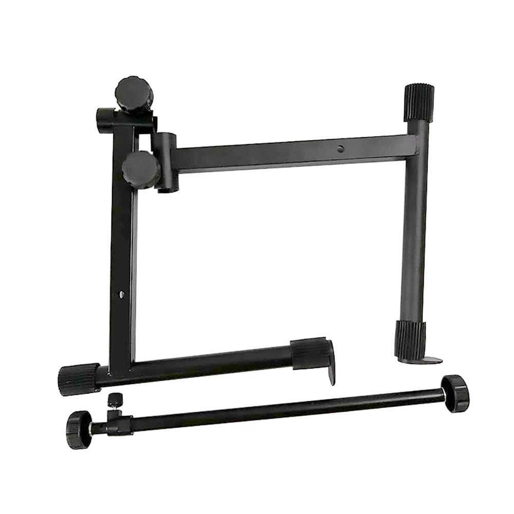 Ejoyous Zweiseitige X-Stil Elektronische Klavierständer Erhöher Stabil und langlebig verstellbare Breite 41-68 cm, mit Gummipolster für Zuhause Schule Studio Keyboard Stand und Bank