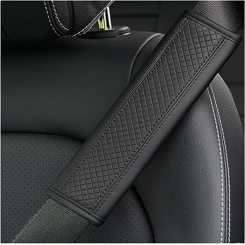 1PCS Car Seat Belt Cover, Soft Shoulder Strap Covers Harness Pads, Safety Leather Seatbelt Comfort Driving Cushion Protect Your Neck and Shoulder Universal for Car, SUV (Black)