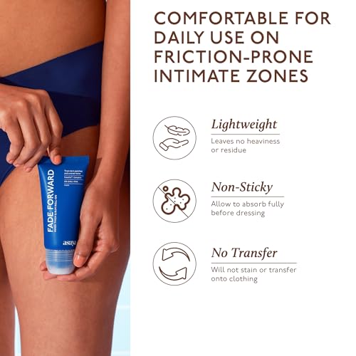 Image of Asaya Fade Forward Inner Thigh & Bum AHA Roll-On | Pigmentation Removal Serum For Dark Inner Thighs & Buttocks | For Women & Men | Non-Sticky & Soothing | MelaMe Complex, 10% AHAs & PHA, Inulin | 70ml