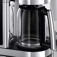Russell Hobbs Kaffeemaschine [Digitaler Timer, Brausekopf für optimale Extraktion&Aroma] Elegance (max 10 Tassen, 1,25l Glaskanne, Warmhalteplatte, 1600W) Filterkaffeemaschine 23370-56 – Ansicht 3
