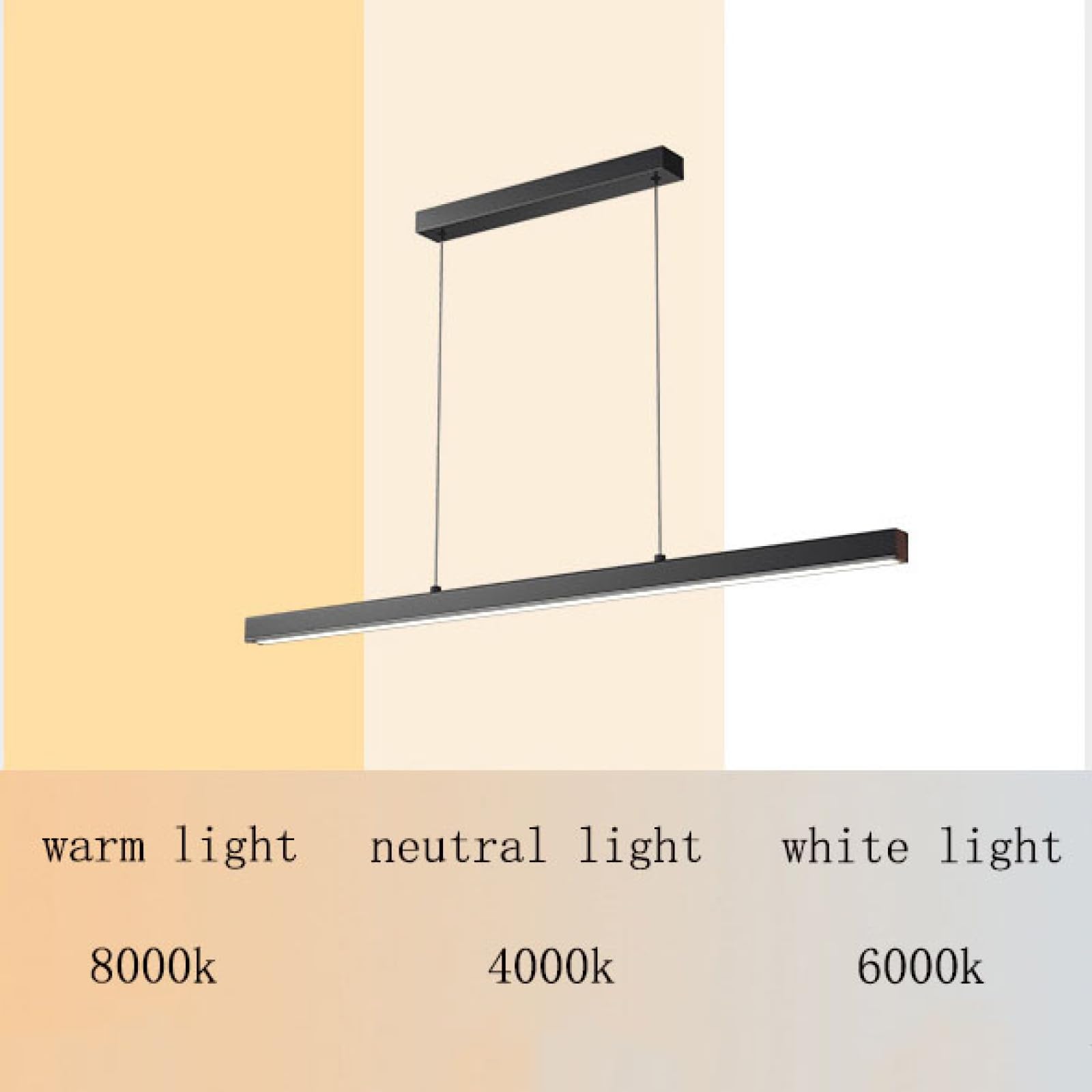Lámpara colgante lineal LED, lámpara colgante para Mesa de billar, lámpara de techo para Isla de cocina, iluminación colgante regulable para comedor, oficina, Luz tricromática, Il