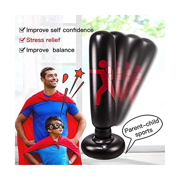 Inflatable-Kids-Punching-Bag-with-Stand-Kickboxing-Freestanding-Punching-Bags-for-KidsAdults-63-Portable-Weighted-Boxing-Punching-Bag-for-Practicing-Karate-Taekwondo-MMA-with-Training-Gloves Inflatable Kids Punching Bag with Stand, Kickboxing Freestanding Punching Bags for Kids&Adults, 63” Portable Weighted Boxing Punching Bag for Practicing Karate, Taekwondo, MMA (with Training Gloves).