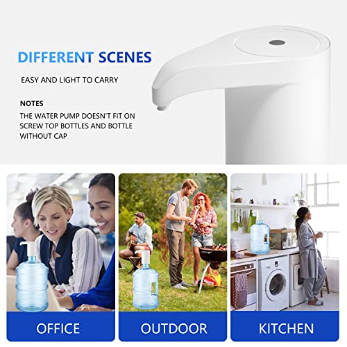Msxcse Electric Water Bottle Pump, Water Bottle Dispenser,Usb Charging Drinking Water Dispenser, Universal Water Pump For 5 Gallon Water Jugs Bottles, Portable Water Dispenser For Home Camping #TOP4