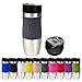Schramm Tazas térmicas en 10 colores, incl. tapa de repuesto Taza aislada aprox. 400ml, Color:gris